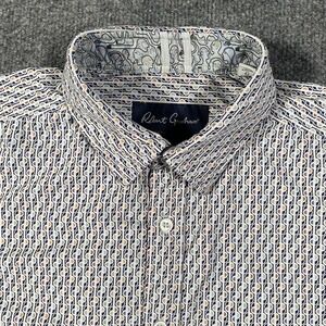 Robert Graham Modern Americana Abstract Geometric Tailored Stretch Fit Mens L